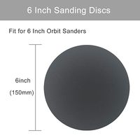 Disques de ponçage en carbure de silicium de 6 pouces, grain moyen, OEM, papier abrasif imperméable pour ponceuse orbitale aléatoire, longue durée de vie, haute performance