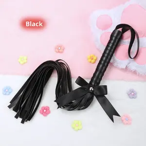Látigo de Cuero PU con Diseño Trenzado, Látigo Sexual <span class=keywords><strong>BDSM</strong></span> para Bondage, Juguete de Restricción para Esclavos, Adecuado para el Fustigado de Glúteos en Parejas Femeninas - Product Image 2