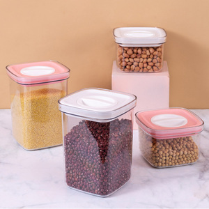 Thực Phẩm Kín Jar Nhà Bếp Trong Suốt Thực Phẩm Lưu Trữ <span class=keywords><strong>Container</strong></span> Tươi Giữ Hộp Lưu Trữ - Product Image 3