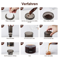 Cafetière Ice Drip 4 tasses et 600ml Cold Brew Coffee Smooth Dripper Slow Cold Drip Iced Coffee Concentrate Brewer