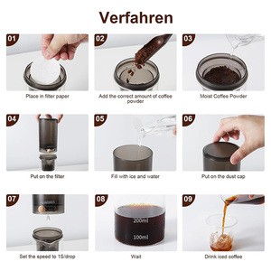 เครื่องชงกาแฟแบบดริป4ถ้วยและ600มล. เครื่องชงกาแฟแบบดริปเรียบช้าแบบหยดเย็นเครื่องบดกาแฟเข้มข้น - Product Image 5