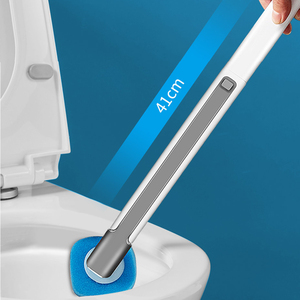 Sistema di Pulizia Bagno Multiuso con Manico Lungo, <span class=keywords><strong>Set</strong></span> Spazzola per <span class=keywords><strong>WC</strong></span> Usa e Getta con Ricariche di Spugne Monouso - Product Image 3