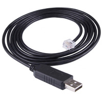 Cable Serial USB RJ11/RJ12 para Consola UEF003, Cobre Libre de Oxígeno Chapado en Oro, para Depuración de Básculas Electrónicas de Caja Registradora