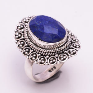 Bague en argent sterling 925 faite à la main de forme unique de tanzanite naturelle pour femmes, fabricant de bijoux en argent 925. - Product Image 2