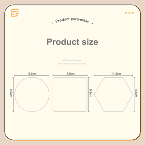 Tùy chỉnh biểu tượng long lanh Acrylic Coaster bán buôn Vòng Acrylic Coaster tùy chỉnh Acrylic long lanh Coaster - Product Image 3