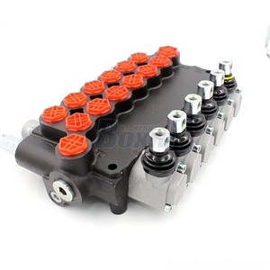 วาล์วควบคุมทิศทางไฮดรอลิกแบบหลายทาง P80-G12-G34 6 ทาง 80 ลิตร แบบแมนนวล ผลิตจากเหล็กหล่อ เกลียวใน - Product Image 2