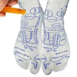 Calcetines de Acupresión para Pies al por Mayor, Fisioterapia para Aliviar el Cansancio de los Pies, Puntos de Reflexología con Ilustraciones en Inglés - Product Image 4