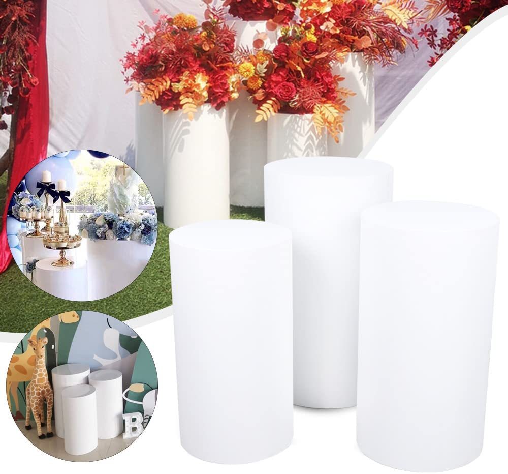 4 Cubi Espositori In Acrilico Bianco – Supporti Impilabili Per Dolci, Gioielli, Decorazioni