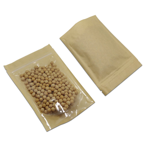 Sachets refermables personnalisés en aluminium avec fermeture éclair pour aliments pour animaux de compagnie, pochettes verticales en plastique pour friandises pour chiens avec fenêtre - Product Image 4