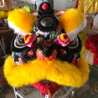 Costume de danse traditionnel chinois lion mascotte tête de danse lion vente en gros