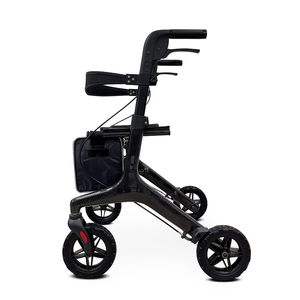 KSM-802 Hospital Grade Physical Therapy Airport Friendly Portable Carbon Fiber <b>Walker</b> Rollator with Connecting Brake Supplier - Product Image 1