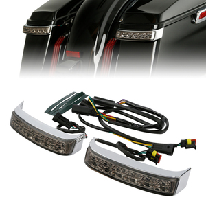 Luz LED TCMT para Alforjas, Luz de Freno, Direccional, Compatible con <span class=keywords><strong>Harley</strong></span> Touring Street Glide Road King Electra Glide 2014-2024 - Product Image 4
