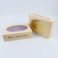 Livraison OEM donut food chocolat papier ondulé boîte à biscuits emballage boîtes postales personnalisées avec logo personnalisé