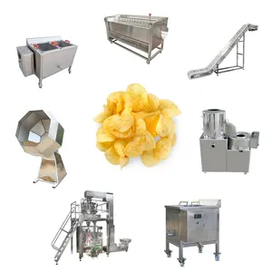 Automatic Potato Chips Production Line Frozen French Fries Making Machine