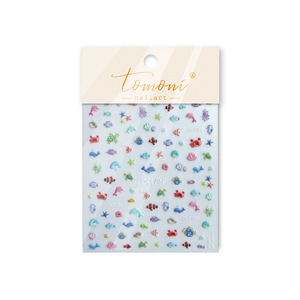 Pegatinas <span class=keywords><strong>de</strong></span> <span class=keywords><strong>Uñas</strong></span> 5D TSZS con Diseño <span class=keywords><strong>de</strong></span> Playa, Océano y Mar, Lindas Calcomanías Adhesivas para <span class=keywords><strong>Uñas</strong></span> con Dibujos Animados <span class=keywords><strong>de</strong></span> Peces, Delfines, Frutas, Helados y Conchas - Product Image 6