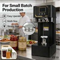 Capsuleuse électrique semi-automatique programmable par l'utilisateur pour des paramètres de scellage personnalisés pour l'emballage de boissons et de produits