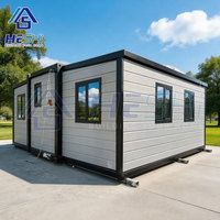 Yaşa Hazır 40Ft 20Ft Prefabrik Genişletilebilir Konteyner Ev 1 2 3 4 5 Yatak Odalı Bahçe Banyolu Mobil Ev Kabin