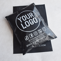 Sacs d'emballage pour vêtements écologiques givrés, sacs de transport avec impression de logo personnalisé, sacs de courrier pour colis