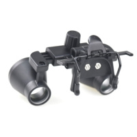 3.0x Dental Magnifying Loupes Clip-On Flip-Up Binocular Loupe, Adjustable PD, Wear with Eyeglasses for Dentist & Endodontist