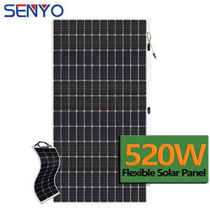 Panneaux solaires flexibles 500W 520W à haut rendement de conversion, étanches, semi-flexibles, à film mince, modules photovoltaïques, redéfinissent l'énergie portable - Product Image 3