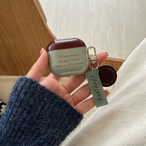 <span class=keywords><strong>Coque</strong></span> de protection en silicone de style rétro anglais Splash Ink pour <span class=keywords><strong>Apple</strong></span> pour <span class=keywords><strong>AirPods</strong></span> 3/4 génération Pro2 étuis pour écouteurs féminins - Product Image 4