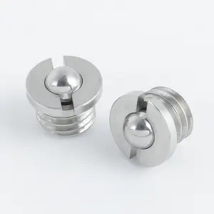 Carbon Steel Press-in Spring Wave Screw Positioning Beads Flange Ball Plunger
