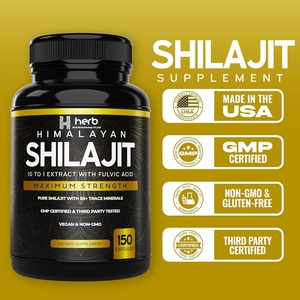 ODM/OEM Private Label Shilajit Capsule Pure Himalayan Shilajit Enzyme Supplement with Fulvic Acid 85+ Trace <b>Minerals</b> for Men - Product Image 4