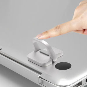 Soporte Invisible portátil para ordenador portátil, <span class=keywords><strong>Mini</strong></span> almohadilla de refrigeración de aleación de Zinc, montaje para teclado, soporte ergonómico para escritorio, 2 uds. - Product Image 1