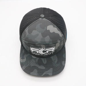 Premium Custom 7-Panel Grey Flat Bill Baseball Cap with Laser Cut & Hand Embroidery for Waterproof Sporty Daily Wear - Product Image 5