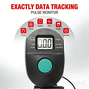 Cyclette Verticale da Interno con Resistenza a Ventola, Telaio in Acciaio, Display LCD e Sedile Regolabile - Product Image 3