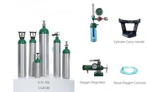 Cylindre <span class=keywords><strong>d</strong></span>'<span class=keywords><strong>oxygène</strong></span> médical portable en aluminium, léger, réservoir de gaz haute pression pour hôpital, clinique, <span class=keywords><strong>ambulance</strong></span>, premiers secours - Product Image 2
