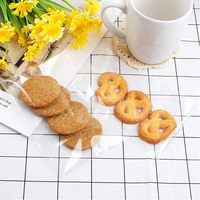 Zellophan-Beutel Kekstüten zur Verpackung Selbstklebende Zellophan-Beutel Kleine Transparente Plastiktüten für Süßigkeiten und Brot