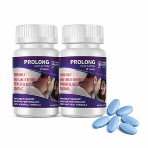 Pastillas Prolong 1000mg de Acción Rápida, Fórmula Natural, Solo para Hombres, 2 Frascos de 10 Pastillas Cada Uno - Product Image 1