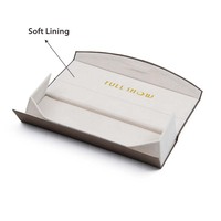Boîte à lunettes en papier kraft léger avec fermeture magnétique à double rabat et logo personnalisé Emballage de boîte de lunettes de soleil écologique
