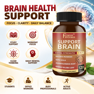 Complément alimentaire Shecome pour le soutien cérébral, fabricant de suppléments, Ashwagandha, concentration, mémoire, énergie, 120 capsules pour le soutien cérébral - Product Image 3