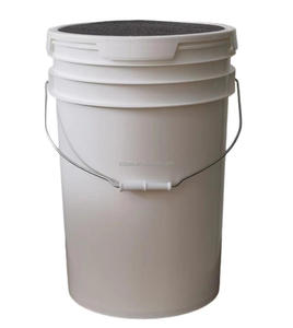 Seau de baseball en plastique de 6 gallons avec couvercle rembourré, poignée métallique et poignée moulée, sans BPA, en PEHD, modèle 6gal-c, fabricant Jiangsu <span class=keywords><strong>SDPAC</strong></span> - Product Image 2