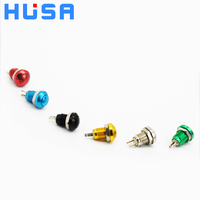 HUSA 8mm wasserdichter Mini-Metall-Drucktasten schalter 1NO Momentan Selbst rück stell start Motor knopf Edelstahl-Druckknopf schalter