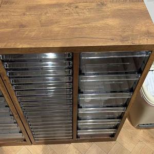 Nail salon storage cabinet, A4 size <b>documents</b>, nail polish gel cans, tape dividers, flat bottom, for nail salon use - Product Image 4