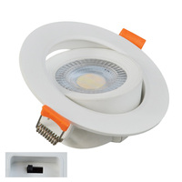 Encastré 3CCT Carré Rond Plafond Spot Réglable Haute Efficacité Intérieur 5W 7W 9W LED Downlight Design Moderne Spot