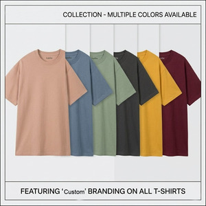 T-shirt Homme Manches Courtes Style Urbain 200 Grammes Motif Uni Écologique Vierge Haute Qualité T-shirts Oversize Homme - Product Image 5