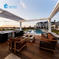 Pergola en aluminium de haute qualité Sweet Home, facile à assembler, résistante aux intempéries, pour patio extérieur, jardin, cour arrière, à lames orientables
