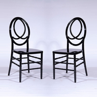 Chaise de salle à manger empilable en résine moderne et durable, transparente comme du cristal, pour mariages, hôtels, conférences