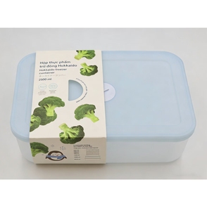 Caja de Alimentos Congelados de Hokkaido, Contenedor de Empaque con Tapa Hermética, Apto para Microondas y Congelador - Product Image 1