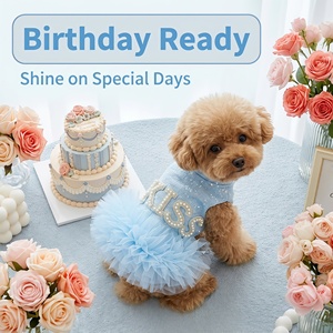 Robe de princesse de luxe en sequins pour chien, tutu perlé, pour Yorkie, Maltese, petites races – Vêtements pour animaux de compagnie – Source directe usine - Product Image 5