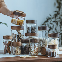 Pot de conservation en verre borosilicate de haute qualité 120ml 220ml 250ml 300ml 330ml 550ml 800ml 1000ml