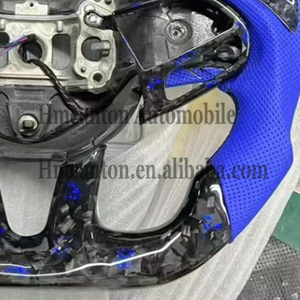 Venta Directa de Fábrica, Volante Deportivo de Fibra de Carbono Forjado con Agarre de Cuero Perforado para Dodge Challenger - Product Image 4