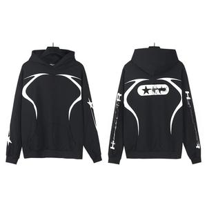 Nuova Collezione 2025: Felpa con Cappuccio Unisex in Cotone 100% Lavato con Acido, Stile High Street, con Zip e Stampa Digitale a Stelle - Edizione Infernale - Product Image 6