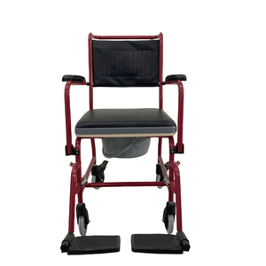 Chaise de toilette pour personnes handicapées, stable et sécurisée, équipement de sécurité pour salle de bain, fabrication directe d'usine CA612, pour personnes âgées, soins médicaux, roues - Product Image 1