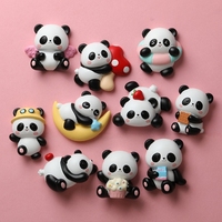 Sichuan Chengdu géant Panda réfrigérateur autocollant dessin animé mignon texte créatif résine cadeau en trois dimensions