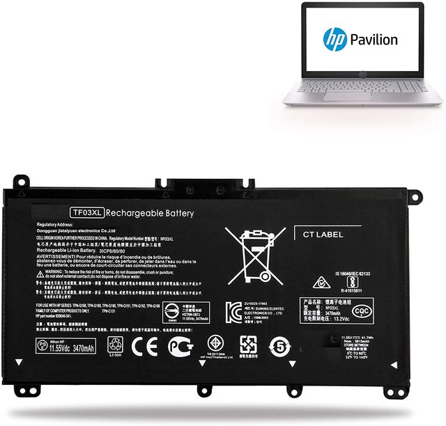 TF03 TF03XL Li-ion Rechargeable Laptop Battery 10.8V 5200mAh 12 Months Warranty in Stock for Pavilion 15-CC 15-CD 15-CK 17-AR